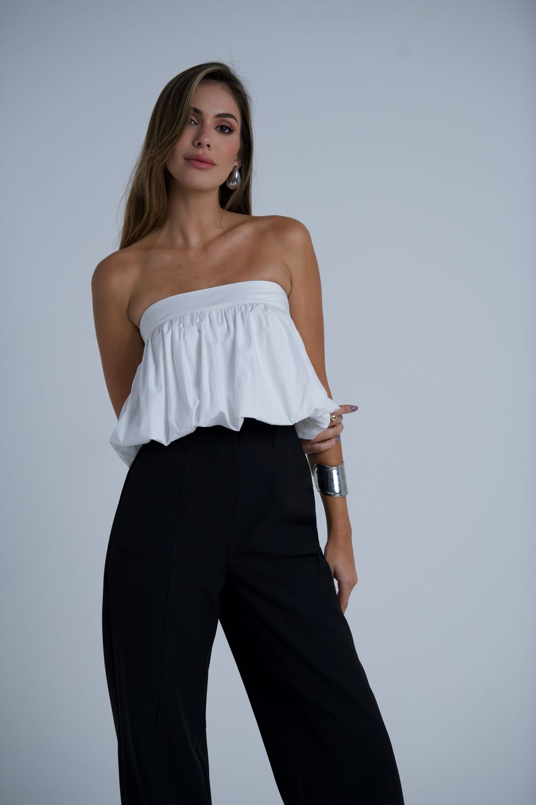 Blusa Alane Balonê Branca