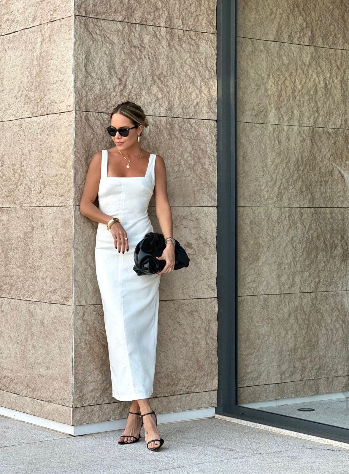 Vestido Midi Alfaiataria Branco